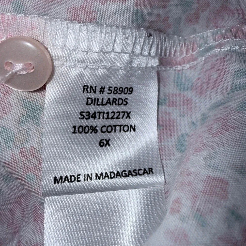 Edgehill Collection Girls Size 6x 2 Piece Pink Floral Skirt‎ NWT